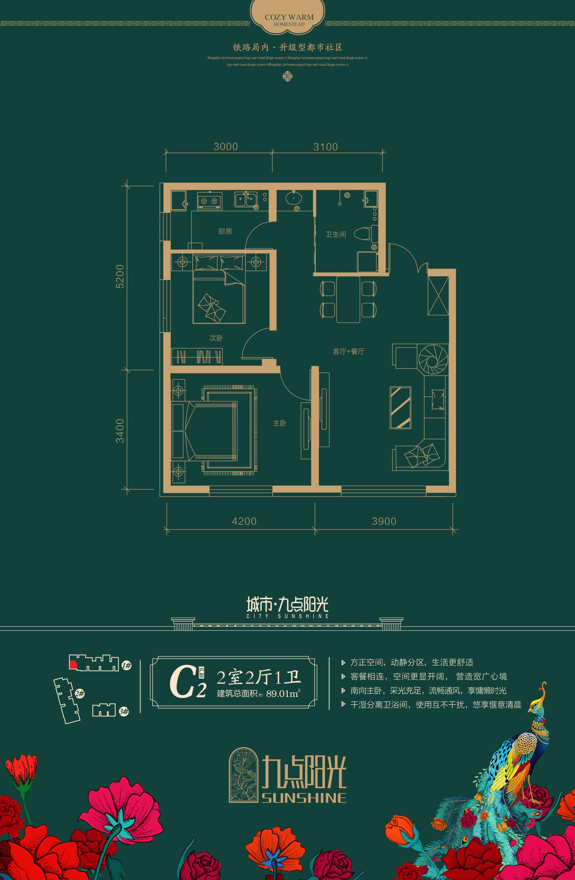 城市九點陽光城市九點陽光 C2戶型