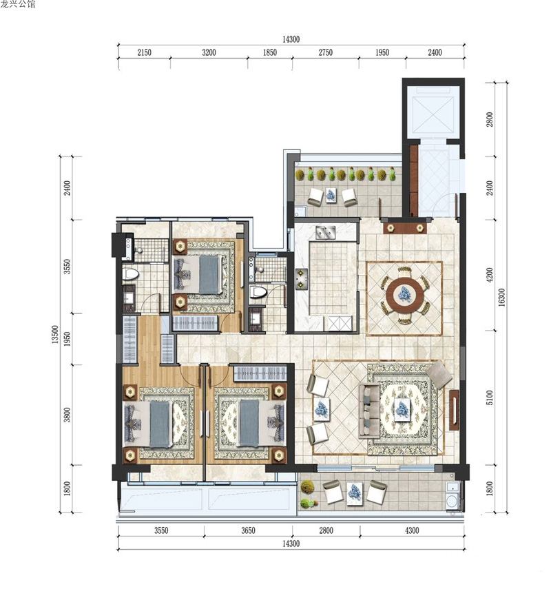 龍興公館龍興公館 E戶型圖