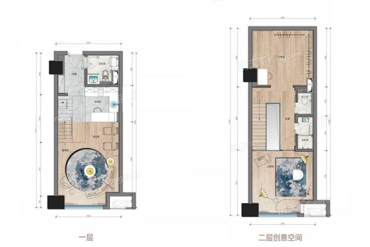 北辰府LOFT51-2㎡戶型