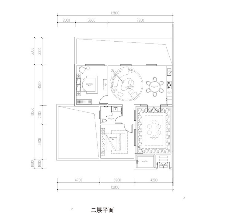 漢華天馬山國(guó)際溫泉度假區(qū)107平米 2房1衛(wèi)2廳