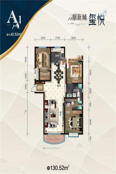 130㎡三室兩廳兩衛(wèi) 78萬元-套