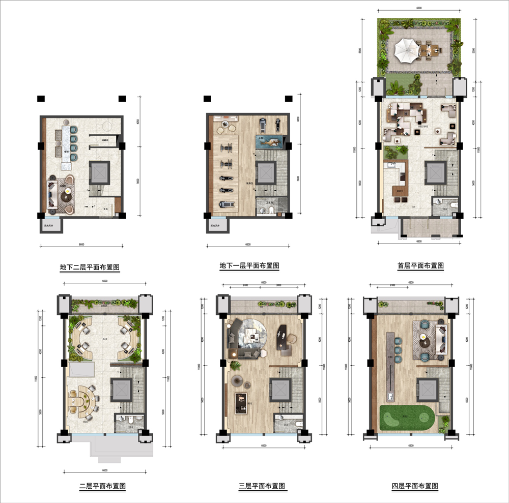 辦公樓層平面圖  130m2