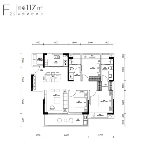 仁恒濱江園仁恒濱江園 F2戶型