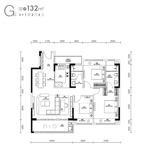 仁恒濱江園仁恒濱江園 G戶型