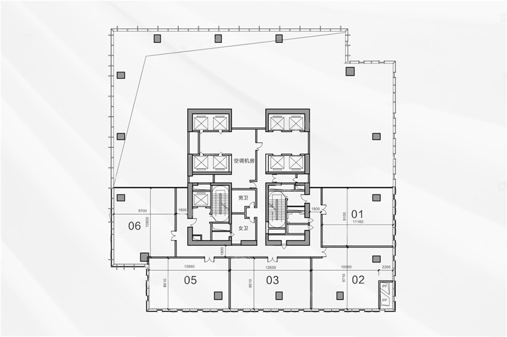 招商局大廈招商局大廈 開(kāi)間建筑面積：169.38㎡