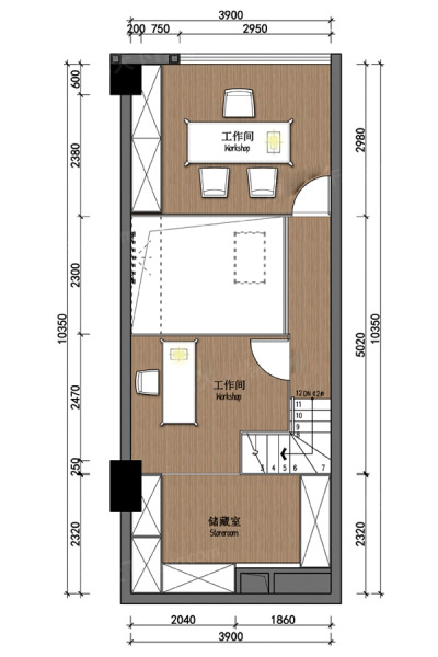 斯越云谷一號樓二層戶型