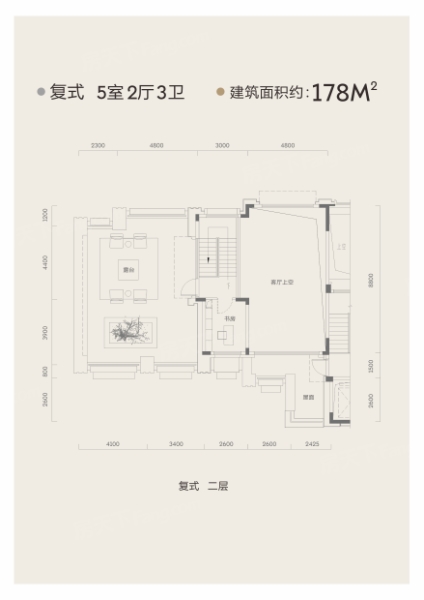 恒榮·城市溪谷5.6.7棟復(fù)式01戶型（02互為鏡像）