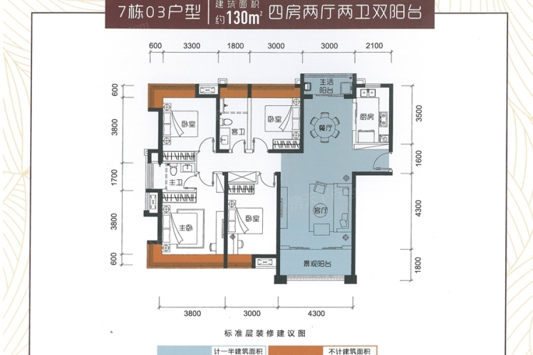 家和城7棟03戶型130 ㎡