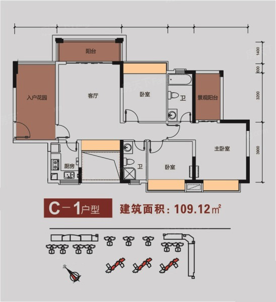 C-1戶型109.12 ㎡