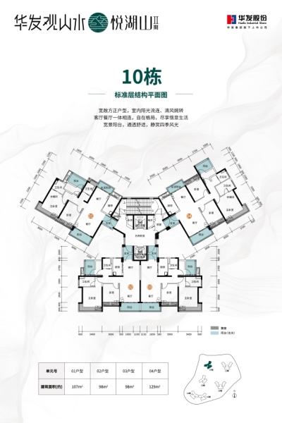 華發(fā)觀山水2期10棟02-03戶型