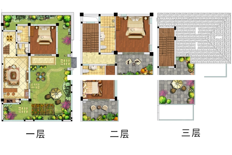 蒼海高爾夫國際社區(qū)云境三四期雙拼D戶型