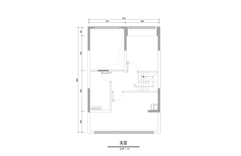 loft戶型 建面54㎡