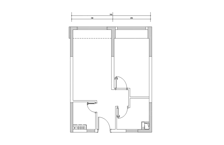 平層戶型 建面54㎡